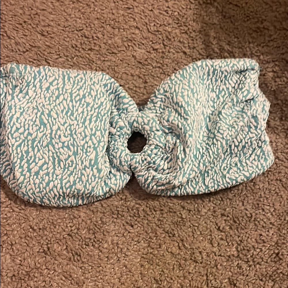 Blue and White Textured Headband